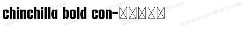 chinchilla bold con字体转换